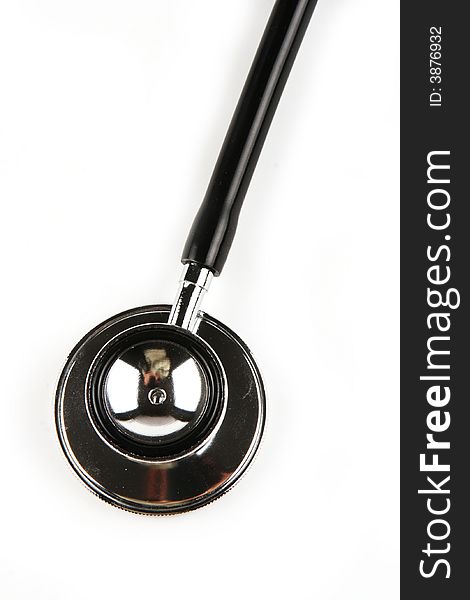 A stethoscope in plain white background.