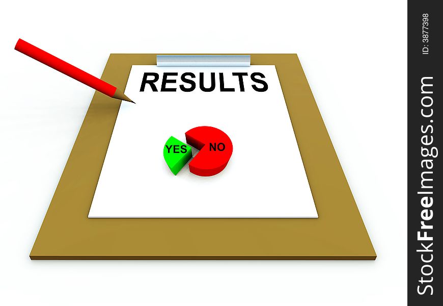 A conceptual image of a clipboard with a pie chart on it with a floating pen and some paper. A conceptual image of a clipboard with a pie chart on it with a floating pen and some paper.