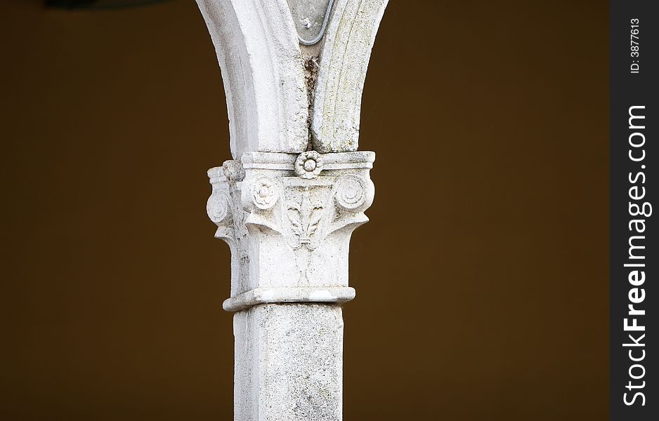 Ancient column built with stone