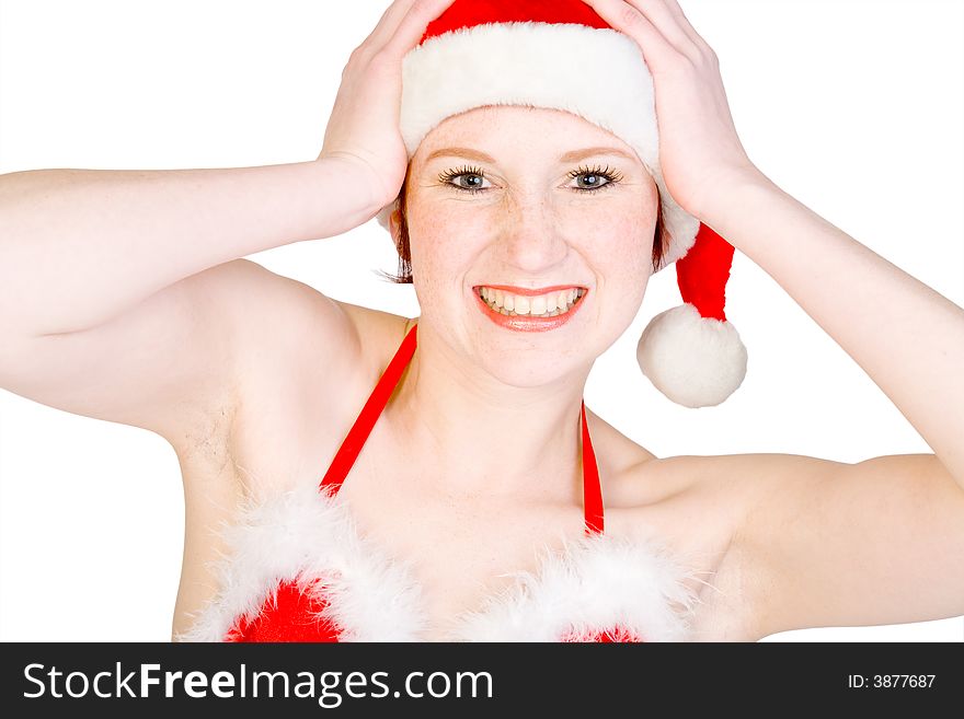 Studio portrait of a Faerie with short hair looking enthusiastic. Studio portrait of a Faerie with short hair looking enthusiastic