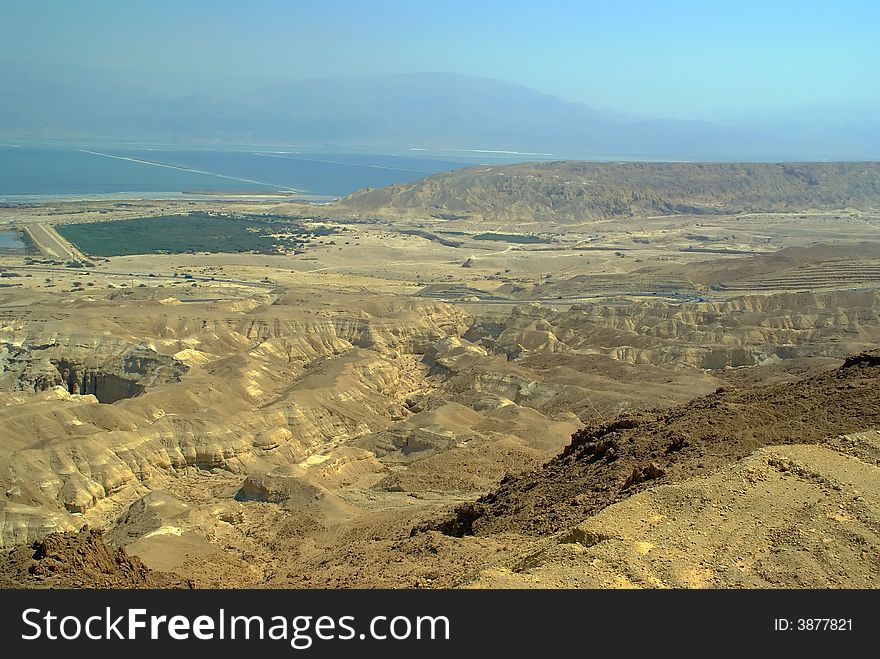 View on Dead sea valley