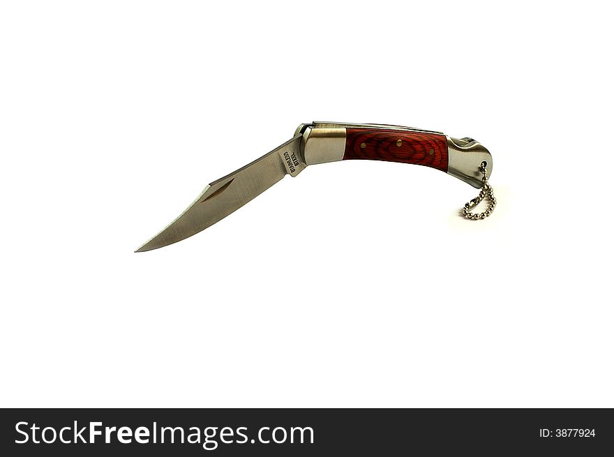 Small knife isolated on the white background