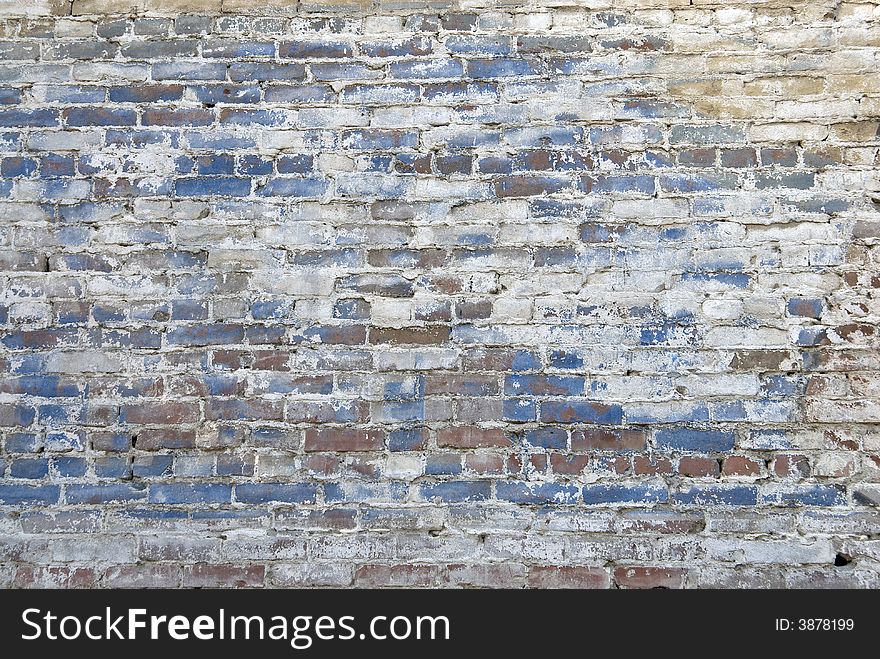 Old vintage textured brick wall. Old vintage textured brick wall