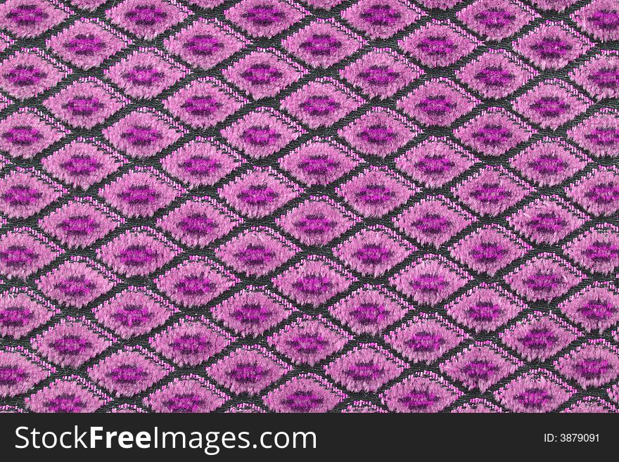 Pink fabric material texture with rhombs. Pink fabric material texture with rhombs