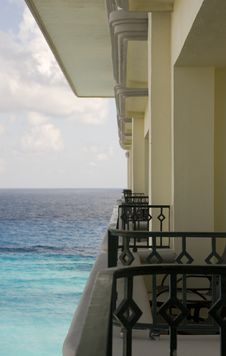 Balconies Out To Sea Royalty Free Stock Photo Balconies Out To Sea Royalty Free Stock Photo