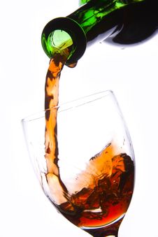 Pouring Red Wine Stock Photography Pouring Red Wine Stock Photography