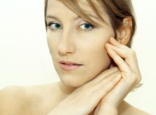 Face Touch Royalty Free Stock Images Face Touch Royalty Free Stock Images