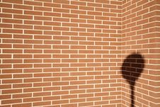 Lamppost Shadow Royalty Free Stock Photography