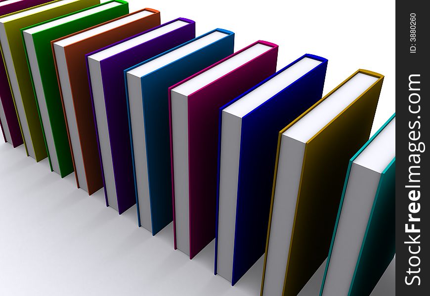 Stack Of 3d Books