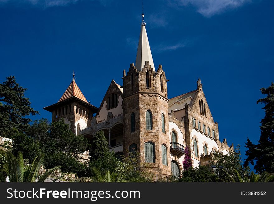 A typical gotic house in barcelona