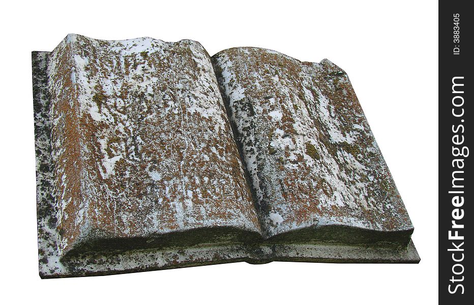 Ancient Marble Opened Book