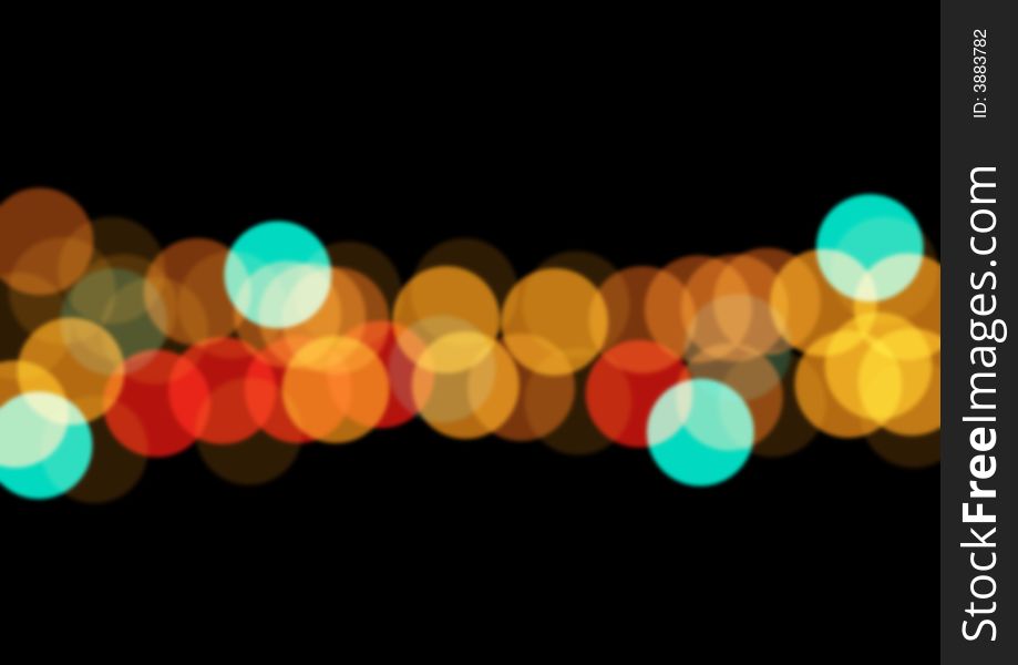 Blurred background with colored circles