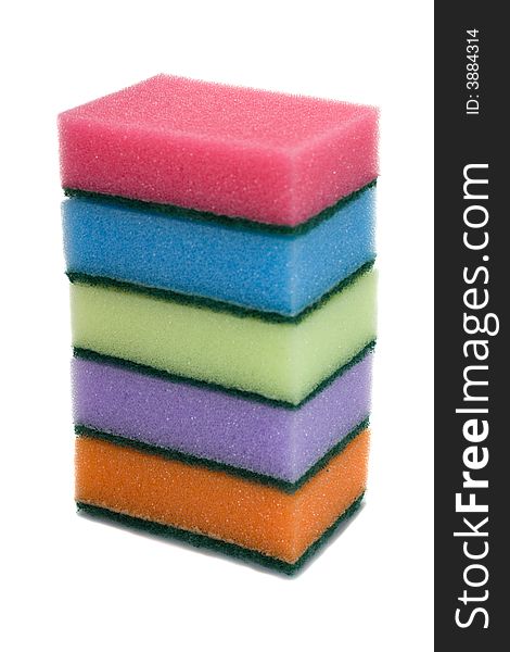 Five Colored Sponges