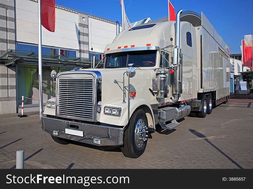 A white truck with Clipping Path. A white truck with Clipping Path.