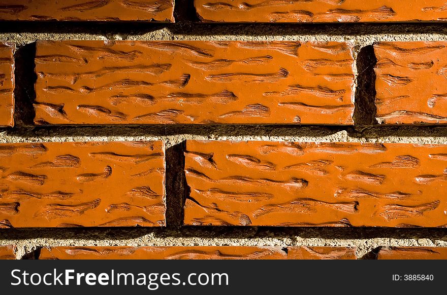 Brick wall texture can be use as background design