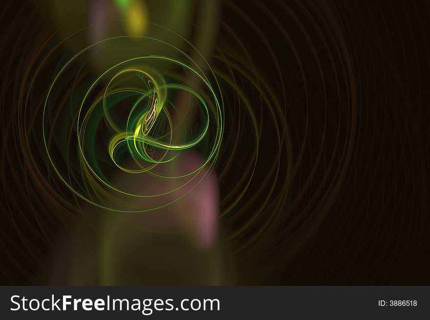3D rendered fractal abstract background.