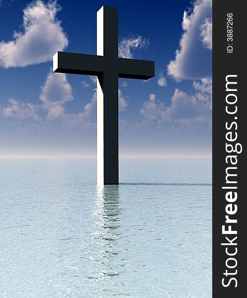 The Cross In Daytime Water 8