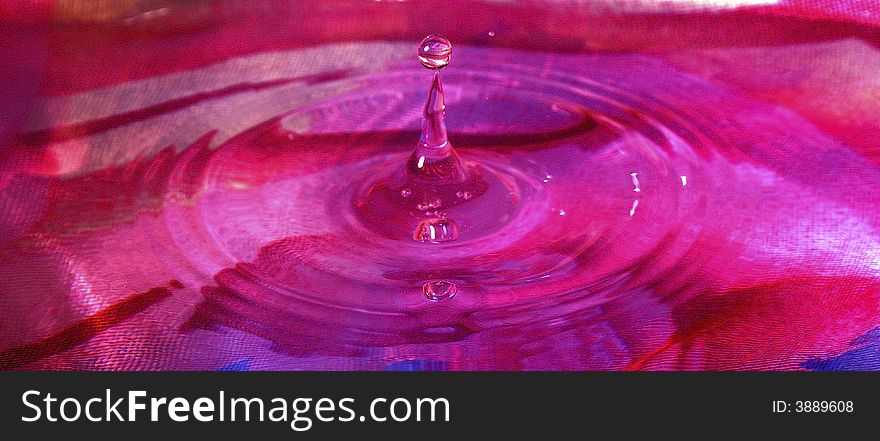 Photo of red water dropping