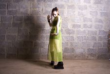 Girl In Gothic Style Stock Images