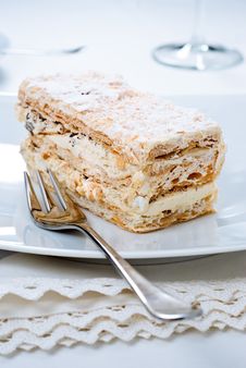 Multilayered Puff Pastry Royalty Free Stock Photography Multilayered Puff Pastry Royalty Free Stock Photography