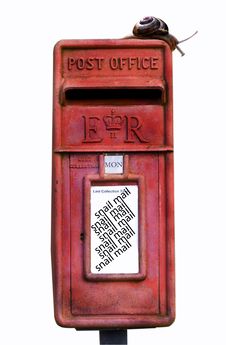 Old Rusty Red Post Box Royalty Free Stock Image Old Rusty Red Post Box Royalty Free Stock Image