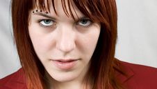 Aggressive Girl Staring At Camera Royalty Free Stock Photo Aggressive Girl Staring At Camera Royalty Free Stock Photo
