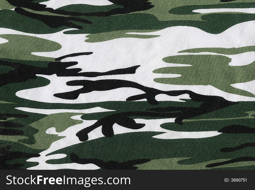 Military Camouflage Texture close up