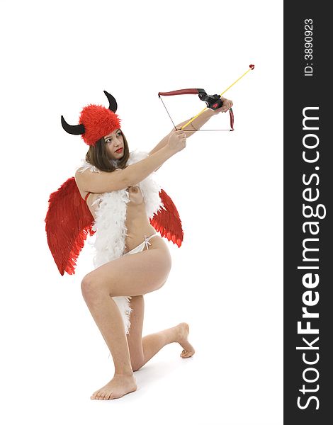 Sexual devil Kupedon with bow