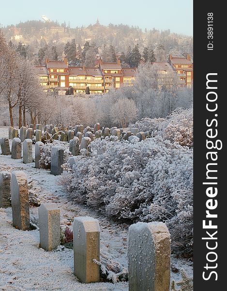 Voksen cemetery in Oslo in Norway