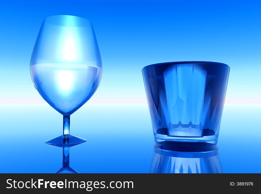 Goblet And Glass