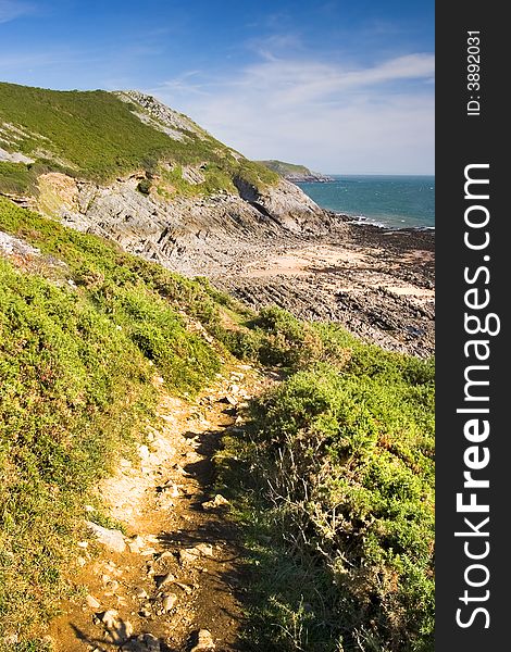 Coastline in South Wales