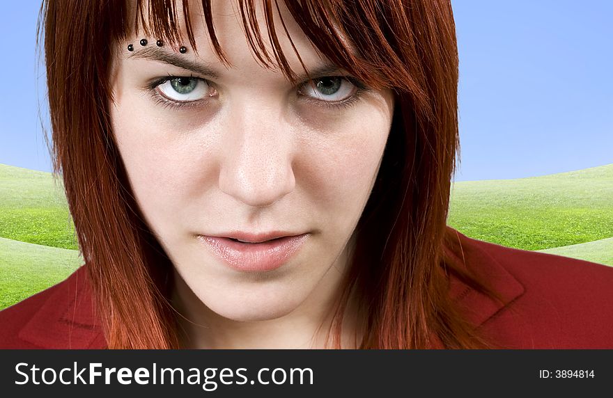 Cute redhead girl aggressively staring at the camera.

Studio shot. Cute redhead girl aggressively staring at the camera.

Studio shot.