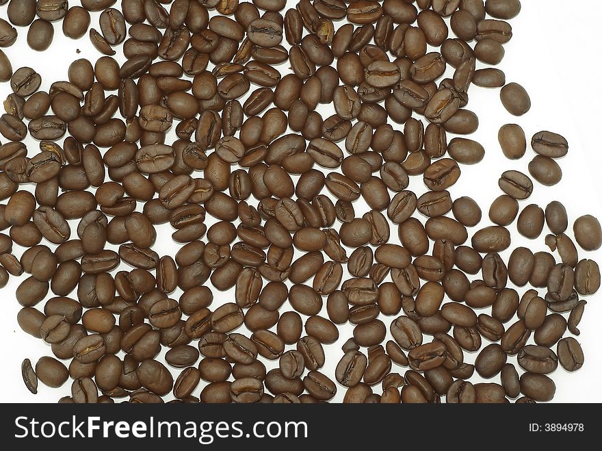 Background made of coffee beans. Background made of coffee beans