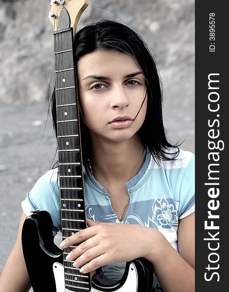 Lonely Girl With Guitar