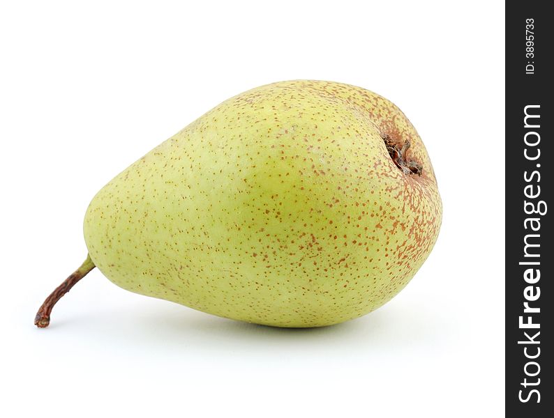 Pear in the studio isolated on white background