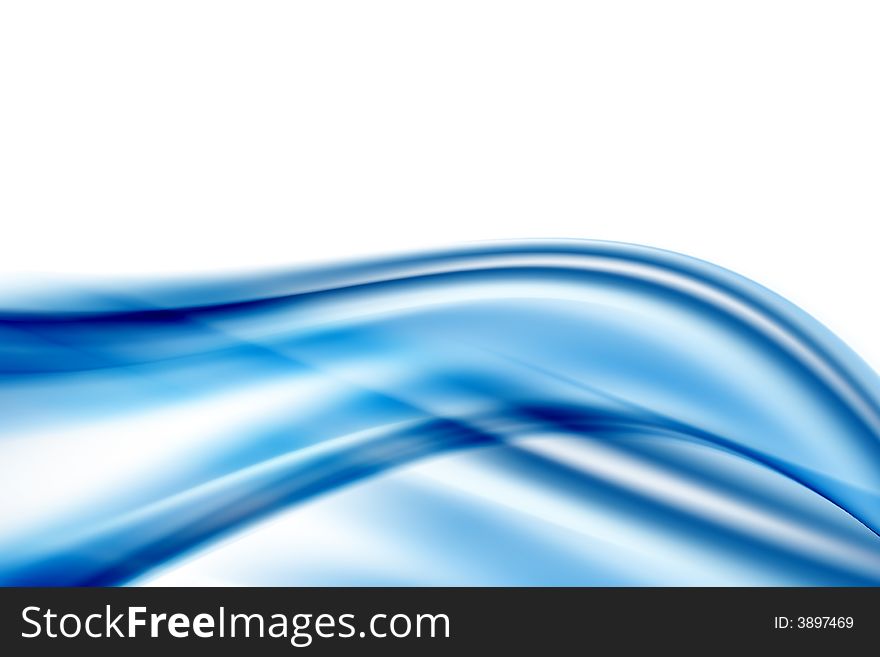 Abstract composition with flowing design
