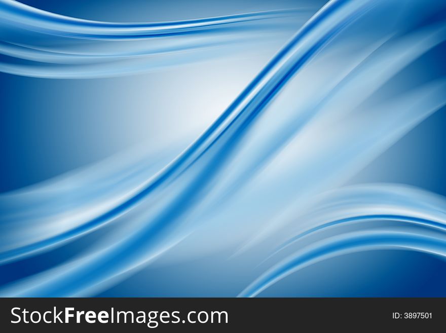 Abstract composition with flowing design