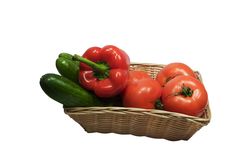 Basket With Vegetables Stock Photos Basket With Vegetables Stock Photos
