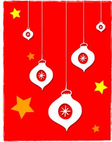 Baubles And Stars Stock Photo Baubles And Stars Stock Photo