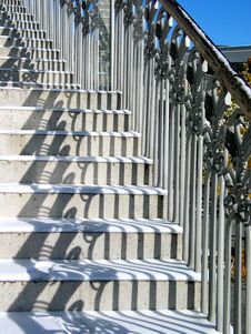 Stairs In Winter Stock Images Stairs In Winter Stock Images