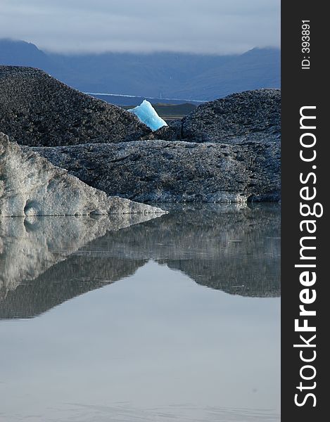 Reflection of Mountains in Water