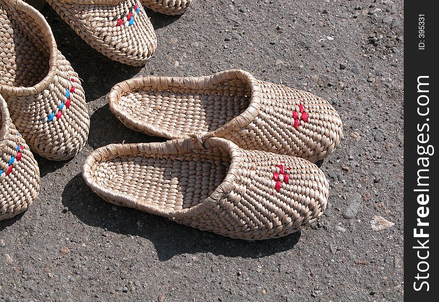 Hand made slippers