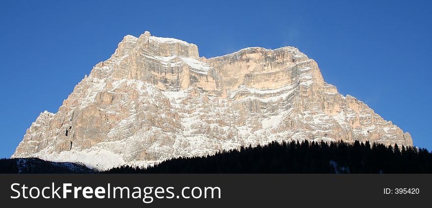 View of Monte Pelmo Dolomiti Italy. View of Monte Pelmo Dolomiti Italy