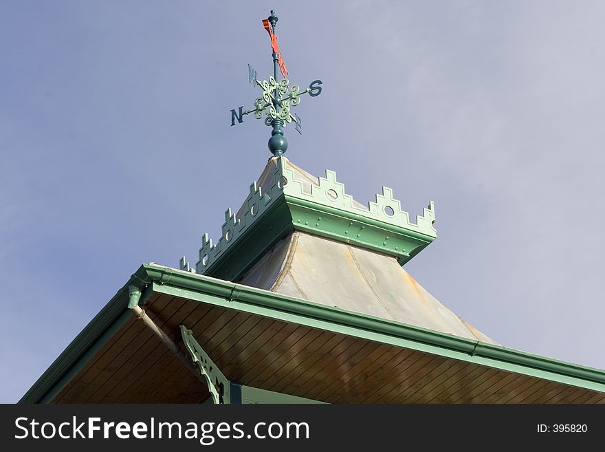 Victorian weather vane on Clevedon pier