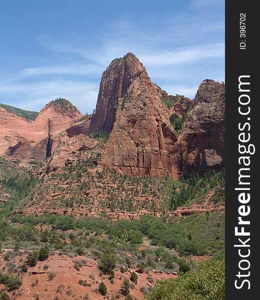 Peak in Kolob Canyon, UT. Peak in Kolob Canyon, UT.