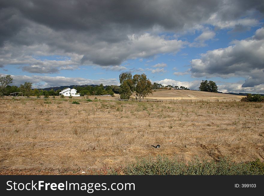 An Automn day in a rual peaceful area