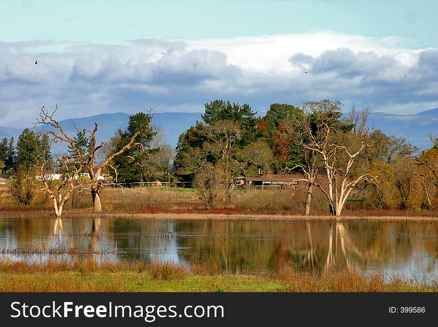 Photo taken of lagoon just before a storm rolls over the area. Photo taken of lagoon just before a storm rolls over the area