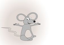 Illustration With Grey Mouse Stock Images Illustration With Grey Mouse Stock Images