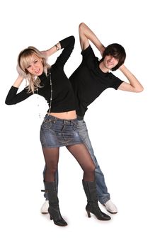 Pair Is Held For The Heads Royalty Free Stock Image Pair Is Held For The Heads Royalty Free Stock Image