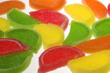 Segments Of Fruit Candy Royalty Free Stock Photography Segments Of Fruit Candy Royalty Free Stock Photography